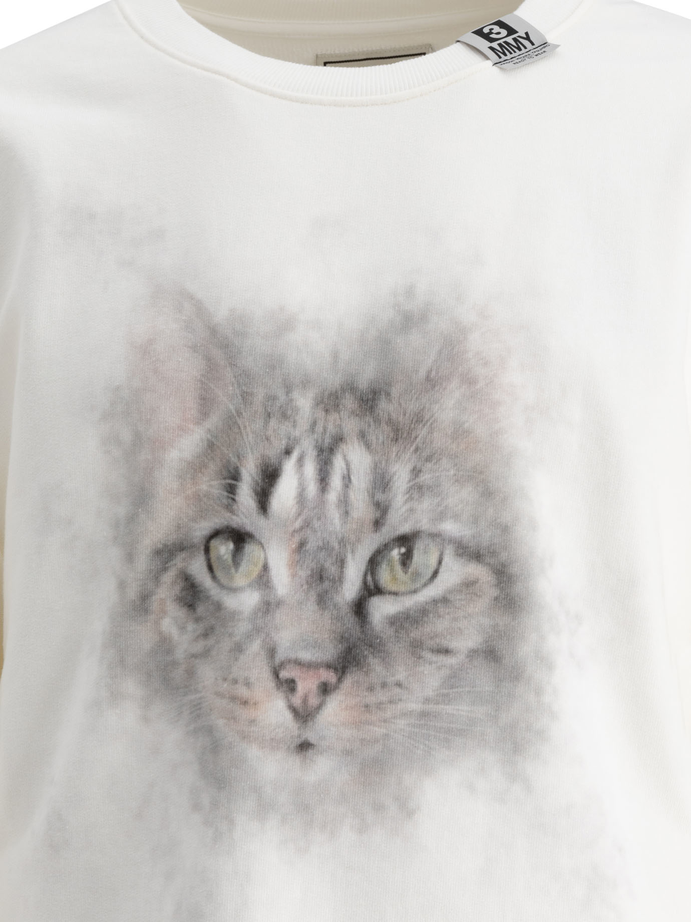 MAISON MIHARA YASUHIRO White Cat printed sweatshirt